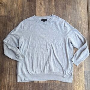 Christian Lacroix Men’s Sweater XXL Light Blue Pima Cotton Silk Cashmere Blend